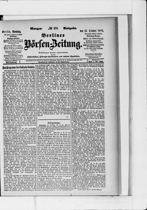 Berliner Börsen-Zeitung vom 12.10.1902