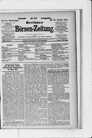 Berliner Börsen-Zeitung vom 23.10.1902