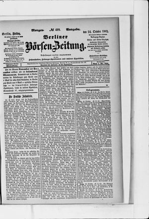 Berliner Börsen-Zeitung vom 24.10.1902