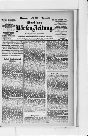 Berliner Börsen-Zeitung vom 30.10.1902