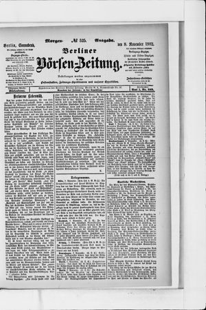 Berliner Börsen-Zeitung on Nov 8, 1902