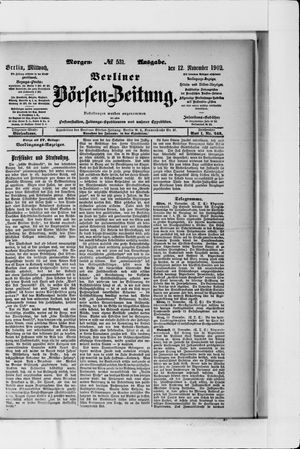 Berliner Börsen-Zeitung on Nov 12, 1902