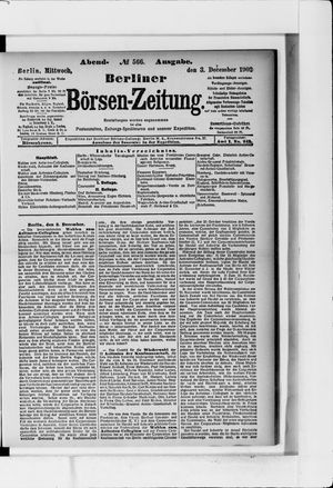Berliner Börsen-Zeitung on Dec 3, 1902