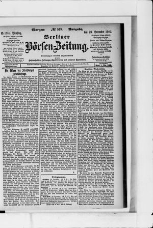 Berliner Börsen-Zeitung vom 23.12.1902