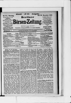 Berliner Börsen-Zeitung vom 23.12.1902