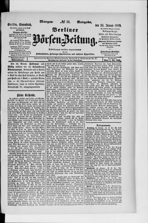Berliner Börsen-Zeitung on Jan 24, 1903