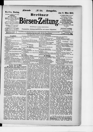 Berliner Börsen-Zeitung on Mar 9, 1903