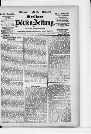 Berliner Börsen-Zeitung vom 12.03.1903