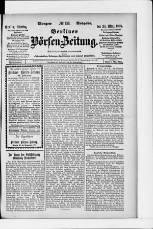 Berliner Börsen-Zeitung vom 24.03.1903