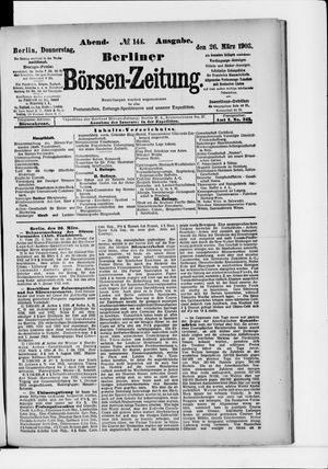 Berliner Börsen-Zeitung vom 26.03.1903