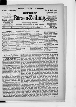 Berliner Börsen-Zeitung vom 04.04.1903