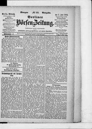 Berliner Börsen-Zeitung on Jun 3, 1903