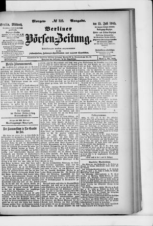 Berliner Börsen-Zeitung vom 15.07.1903