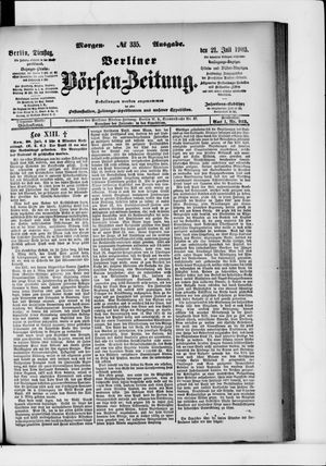 Berliner Börsen-Zeitung vom 21.07.1903