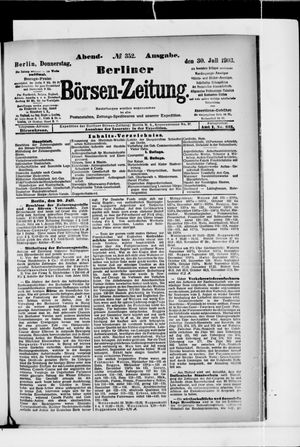 Berliner Börsen-Zeitung on Jul 30, 1903