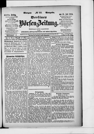 Berliner Börsen-Zeitung vom 31.07.1903
