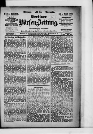 Berliner Börsen-Zeitung vom 01.08.1903