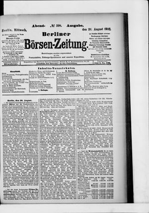 Berliner Börsen-Zeitung vom 26.08.1903