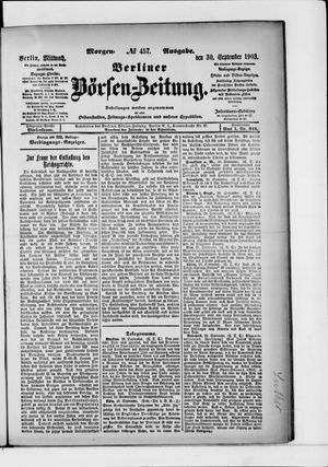 Berliner Börsen-Zeitung vom 30.09.1903