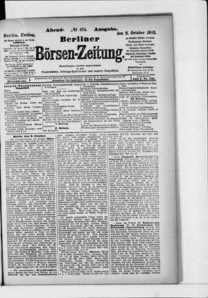 Berliner Börsen-Zeitung vom 09.10.1903