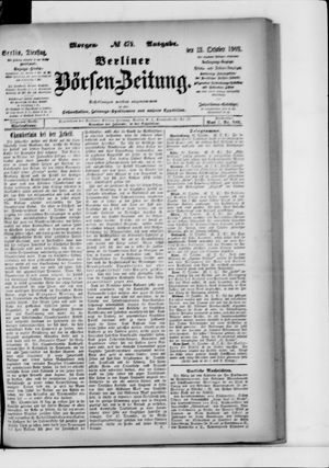 Berliner Börsen-Zeitung vom 13.10.1903