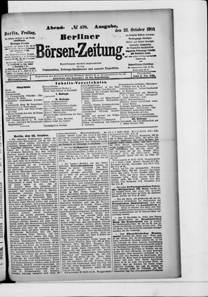 Berliner Börsen-Zeitung vom 23.10.1903