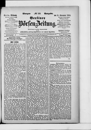 Berliner Börsen-Zeitung vom 11.11.1903