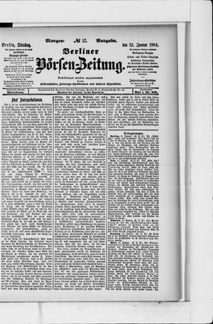 Berliner Börsen-Zeitung vom 12.01.1904