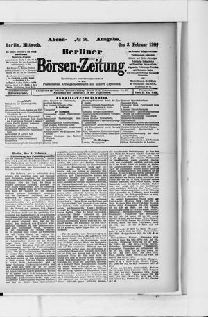 Berliner Börsen-Zeitung vom 03.02.1904