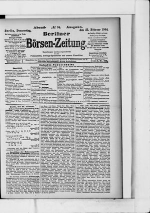 Berliner Börsen-Zeitung vom 25.02.1904