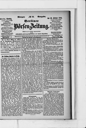 Berliner Börsen-Zeitung vom 28.02.1904