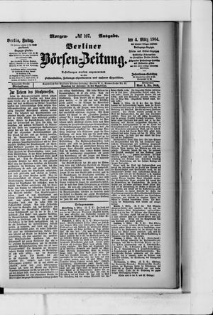 Berliner Börsen-Zeitung vom 04.03.1904