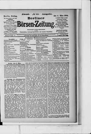 Berliner Börsen-Zeitung vom 04.03.1904