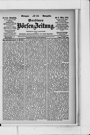 Berliner Börsen-Zeitung vom 05.03.1904