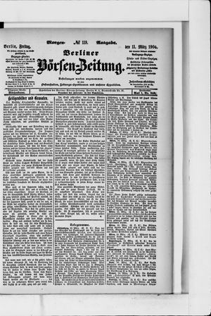 Berliner Börsen-Zeitung vom 11.03.1904