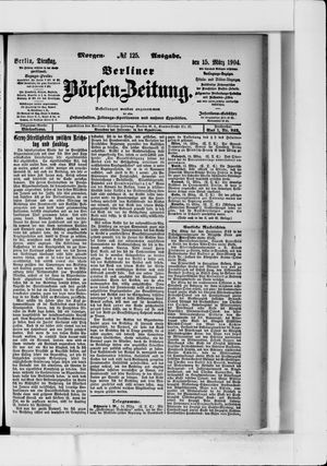 Berliner Börsen-Zeitung vom 15.03.1904