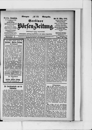 Berliner Börsen-Zeitung vom 19.03.1904