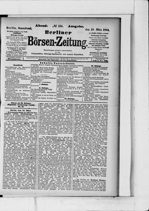Berliner Börsen-Zeitung vom 19.03.1904