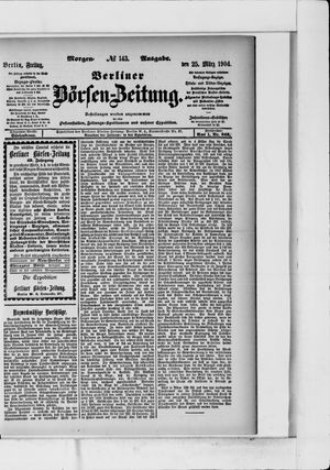 Berliner Börsen-Zeitung vom 25.03.1904