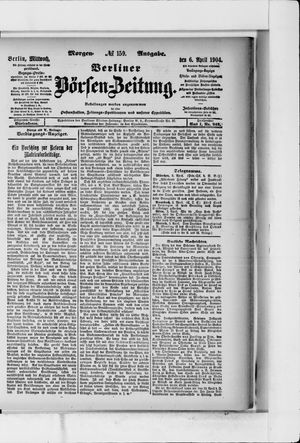 Berliner Börsen-Zeitung vom 06.04.1904