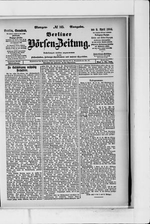 Berliner Börsen-Zeitung vom 09.04.1904