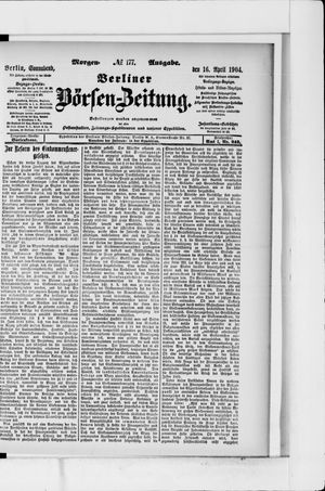 Berliner Börsen-Zeitung on Apr 16, 1904