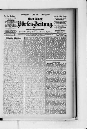 Berliner Börsen-Zeitung vom 06.05.1904