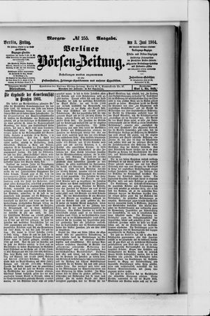 Berliner Börsen-Zeitung vom 03.06.1904