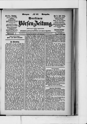 Berliner Börsen-Zeitung on Jul 3, 1904