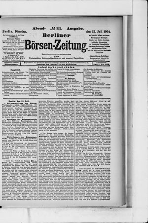 Berliner Börsen-Zeitung vom 12.07.1904