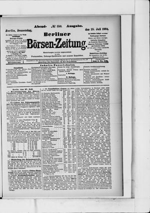 Berliner Börsen-Zeitung vom 28.07.1904