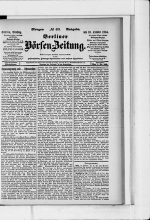 Berliner Börsen-Zeitung vom 18.10.1904