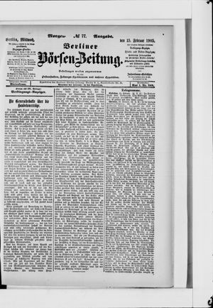 Berliner Börsen-Zeitung vom 15.02.1905