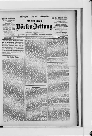 Berliner Börsen-Zeitung vom 25.02.1905